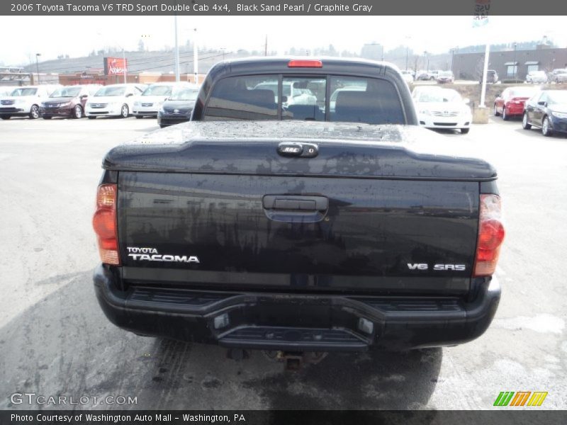Black Sand Pearl / Graphite Gray 2006 Toyota Tacoma V6 TRD Sport Double Cab 4x4