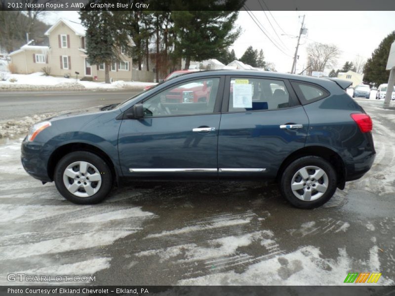 Graphite Blue / Gray 2012 Nissan Rogue S AWD