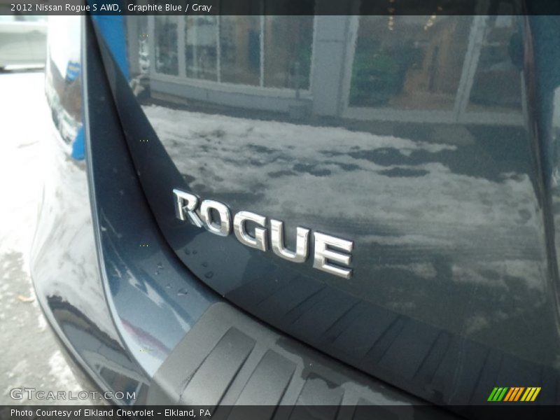 Graphite Blue / Gray 2012 Nissan Rogue S AWD