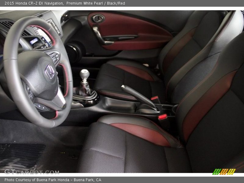 Premium White Pearl / Black/Red 2015 Honda CR-Z EX Navigation