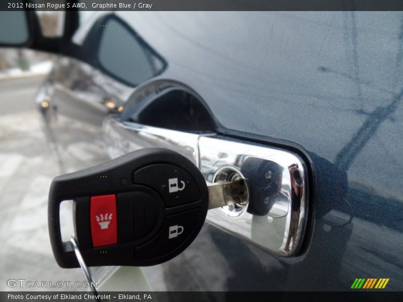 Graphite Blue / Gray 2012 Nissan Rogue S AWD