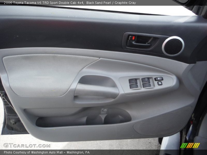 Black Sand Pearl / Graphite Gray 2006 Toyota Tacoma V6 TRD Sport Double Cab 4x4