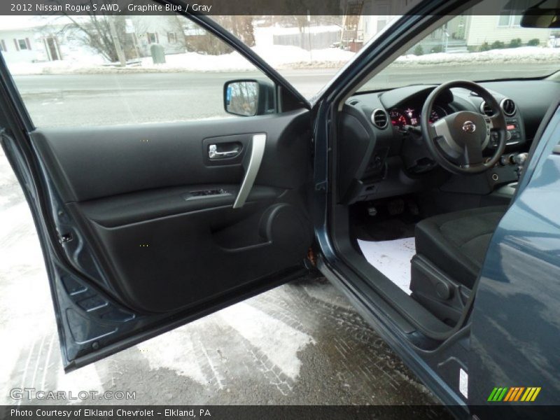 Graphite Blue / Gray 2012 Nissan Rogue S AWD