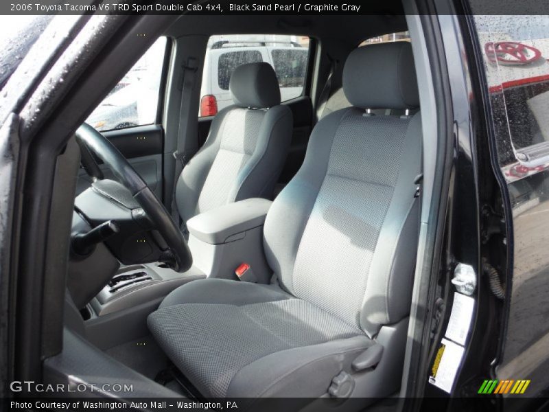 Black Sand Pearl / Graphite Gray 2006 Toyota Tacoma V6 TRD Sport Double Cab 4x4