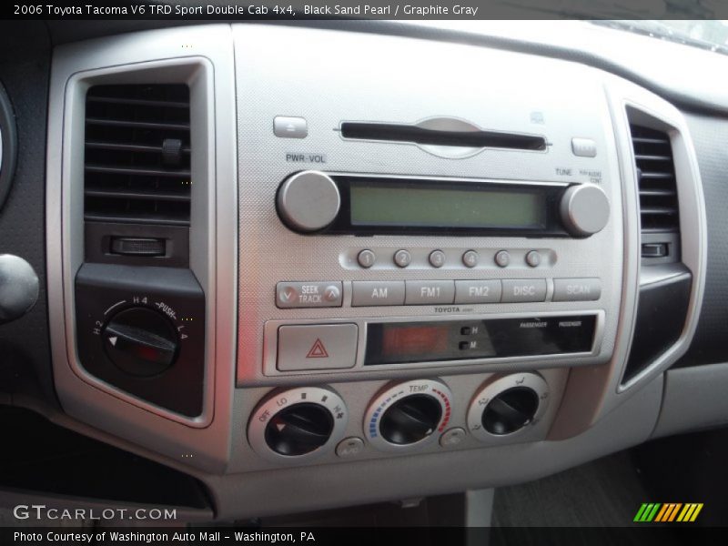 Black Sand Pearl / Graphite Gray 2006 Toyota Tacoma V6 TRD Sport Double Cab 4x4