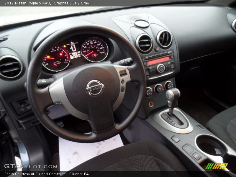 Graphite Blue / Gray 2012 Nissan Rogue S AWD