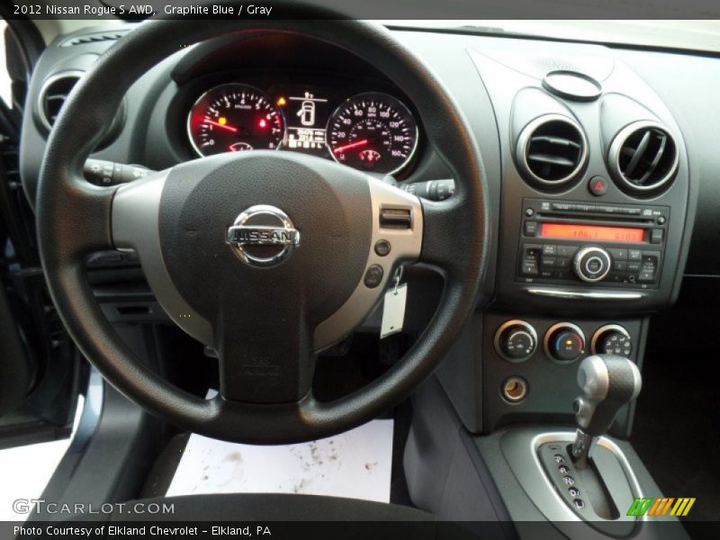 Graphite Blue / Gray 2012 Nissan Rogue S AWD