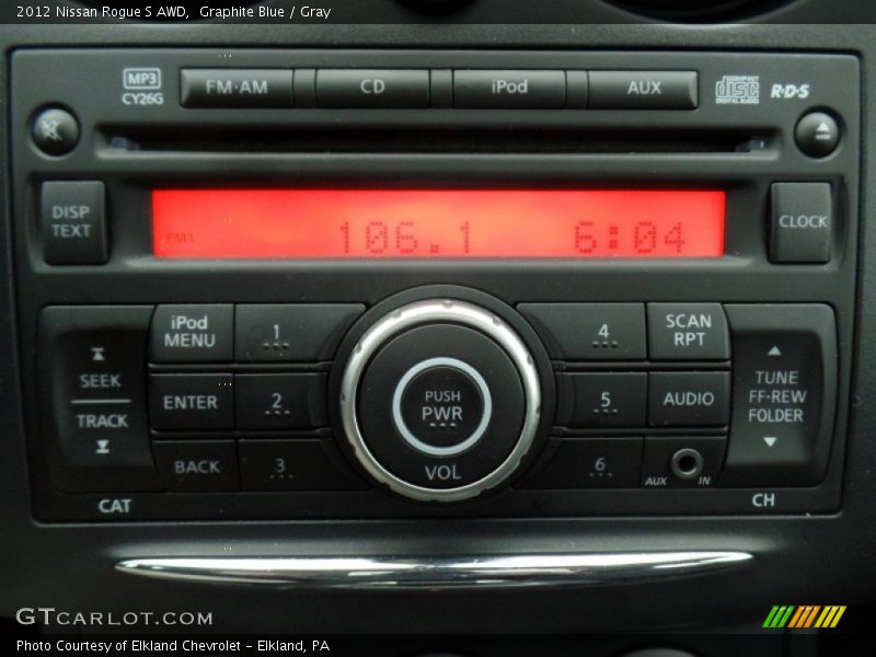 Graphite Blue / Gray 2012 Nissan Rogue S AWD