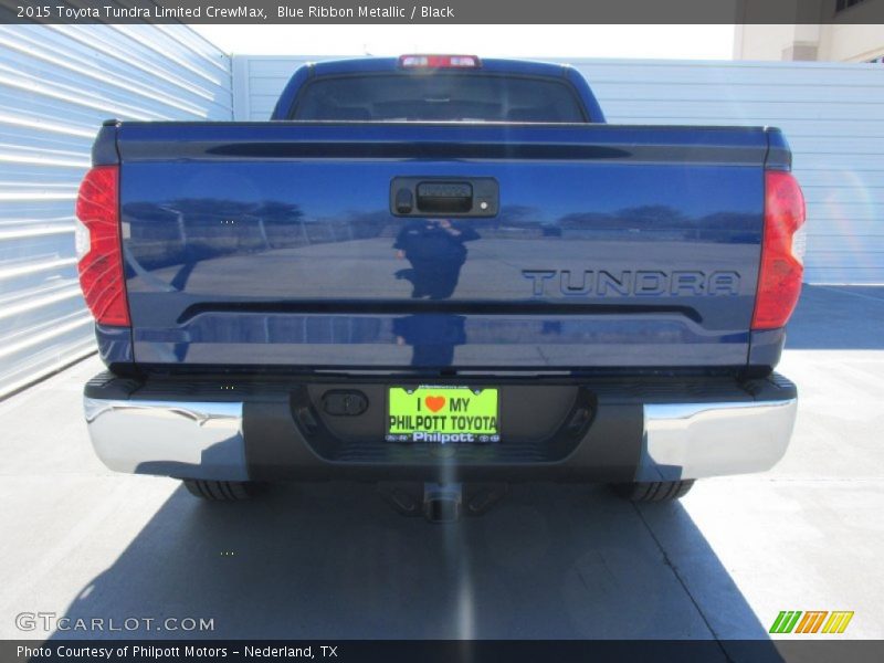 Blue Ribbon Metallic / Black 2015 Toyota Tundra Limited CrewMax