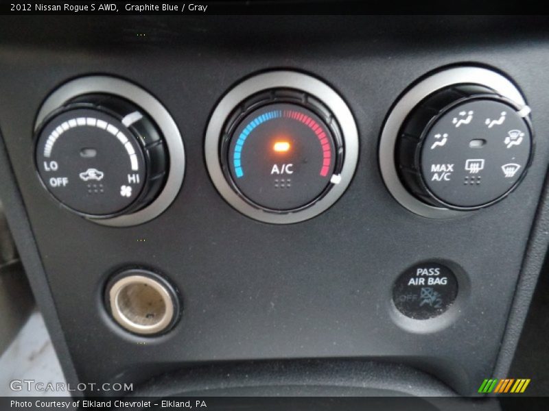 Graphite Blue / Gray 2012 Nissan Rogue S AWD