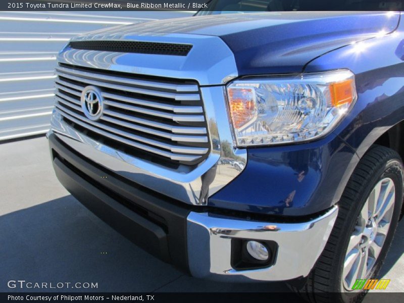 Blue Ribbon Metallic / Black 2015 Toyota Tundra Limited CrewMax