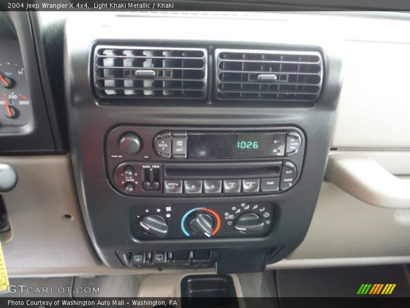 Controls of 2004 Wrangler X 4x4