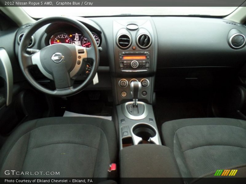 Graphite Blue / Gray 2012 Nissan Rogue S AWD