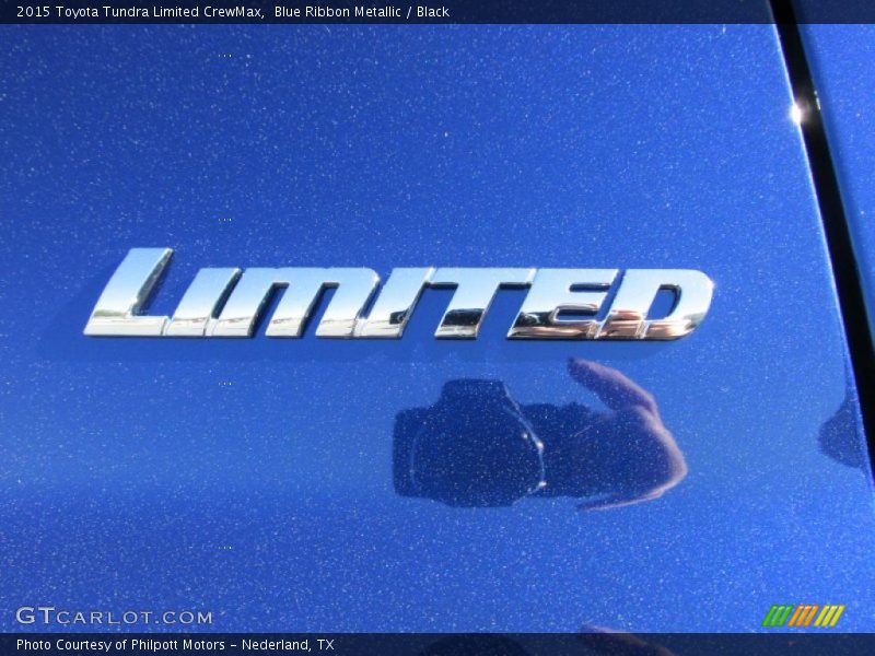 Blue Ribbon Metallic / Black 2015 Toyota Tundra Limited CrewMax