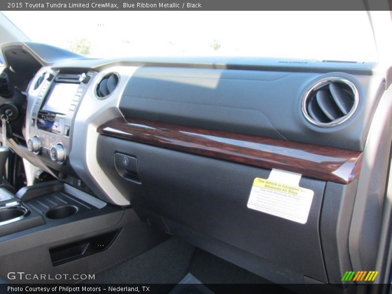 Blue Ribbon Metallic / Black 2015 Toyota Tundra Limited CrewMax