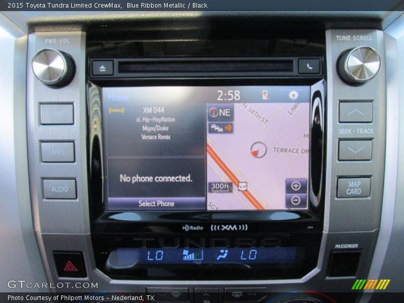 Blue Ribbon Metallic / Black 2015 Toyota Tundra Limited CrewMax