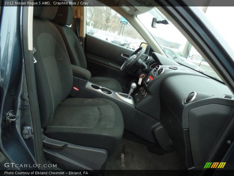 Graphite Blue / Gray 2012 Nissan Rogue S AWD