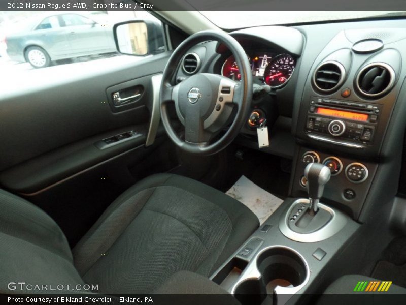 Graphite Blue / Gray 2012 Nissan Rogue S AWD