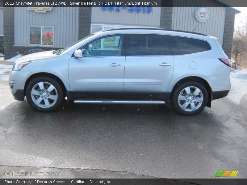Silver Ice Metallic / Dark Titanium/Light Titanium 2013 Chevrolet Traverse LTZ AWD