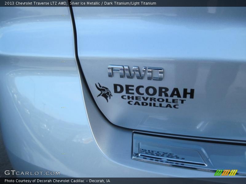 Silver Ice Metallic / Dark Titanium/Light Titanium 2013 Chevrolet Traverse LTZ AWD