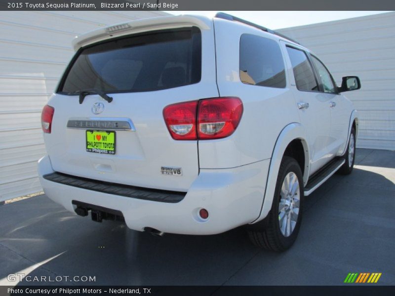 Blizzard Pearl / Sand Beige 2015 Toyota Sequoia Platinum
