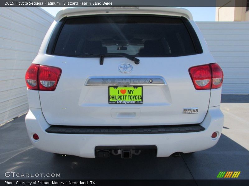 Blizzard Pearl / Sand Beige 2015 Toyota Sequoia Platinum