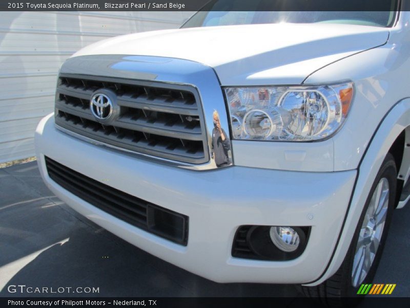 Blizzard Pearl / Sand Beige 2015 Toyota Sequoia Platinum