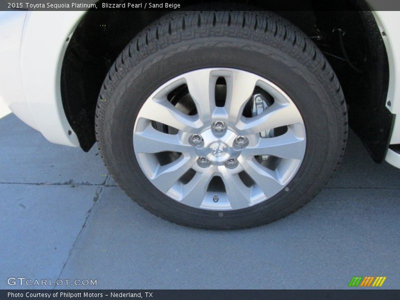 Blizzard Pearl / Sand Beige 2015 Toyota Sequoia Platinum