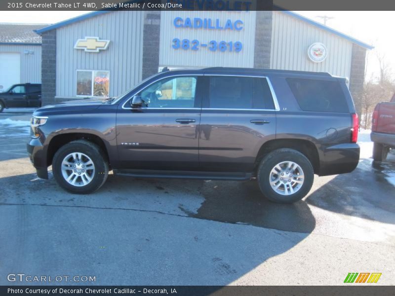 Sable Metallic / Cocoa/Dune 2015 Chevrolet Tahoe LT 4WD