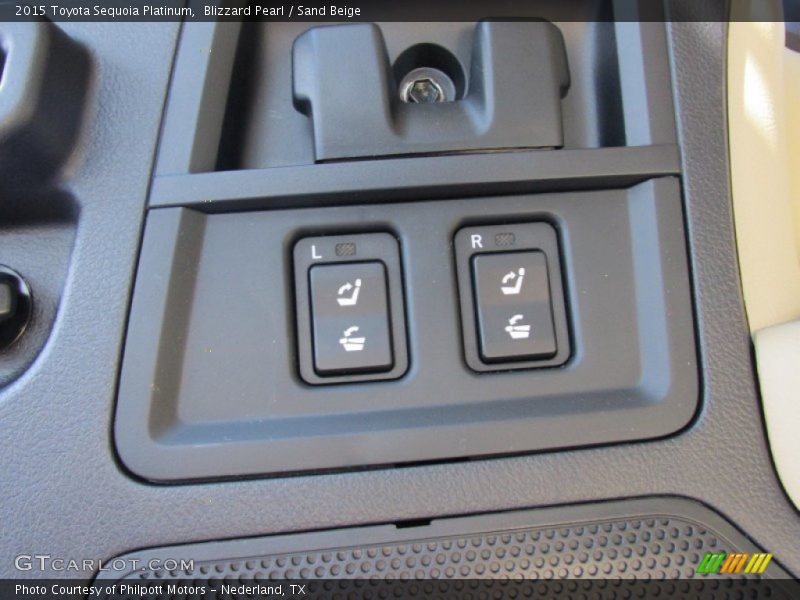 Blizzard Pearl / Sand Beige 2015 Toyota Sequoia Platinum