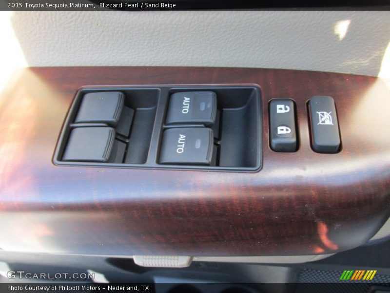 Blizzard Pearl / Sand Beige 2015 Toyota Sequoia Platinum