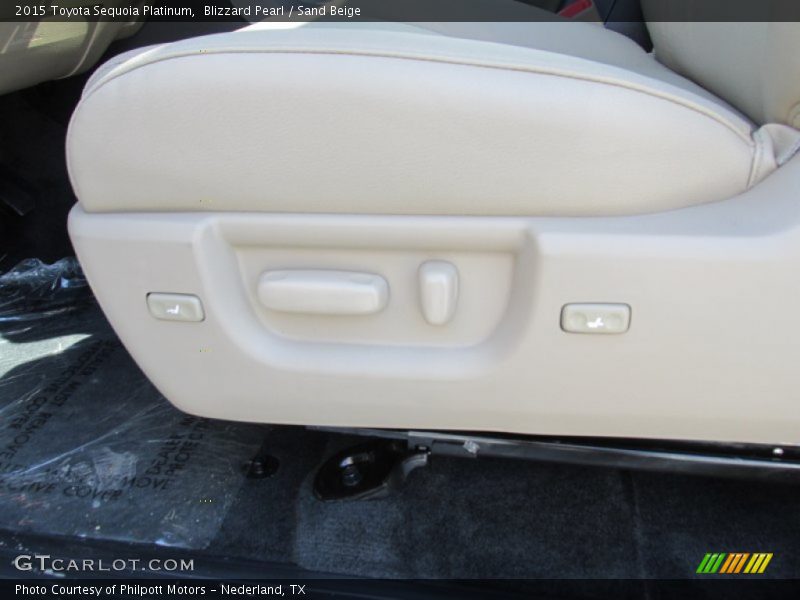 Blizzard Pearl / Sand Beige 2015 Toyota Sequoia Platinum