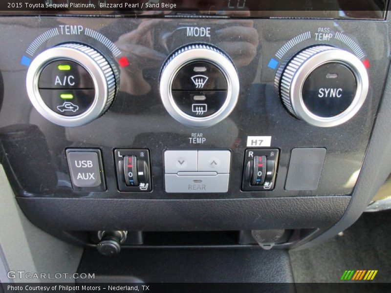 Controls of 2015 Sequoia Platinum