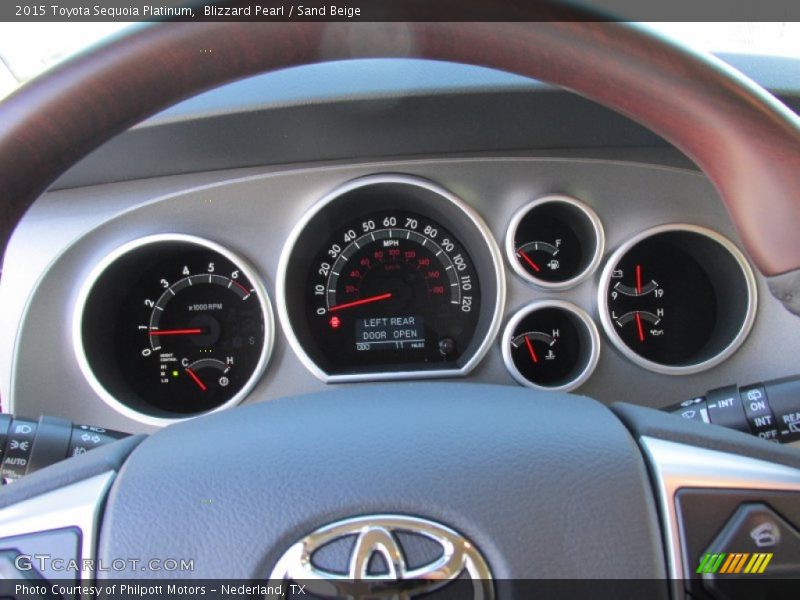 Blizzard Pearl / Sand Beige 2015 Toyota Sequoia Platinum