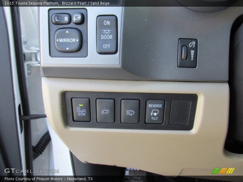 Blizzard Pearl / Sand Beige 2015 Toyota Sequoia Platinum