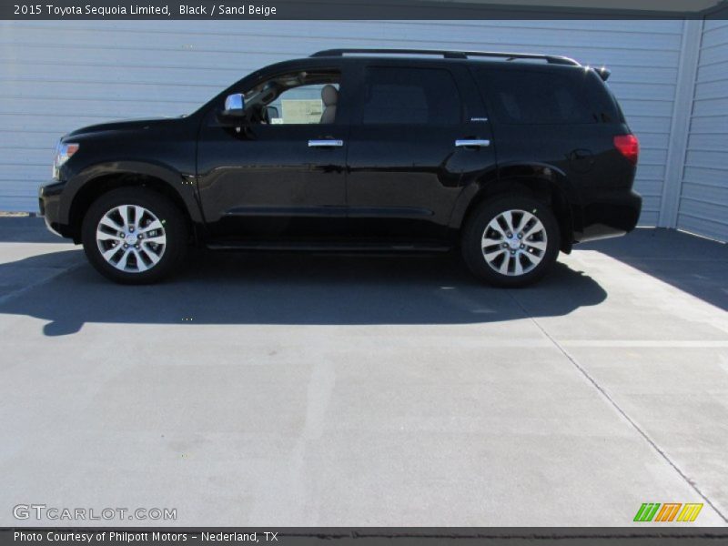 Black / Sand Beige 2015 Toyota Sequoia Limited