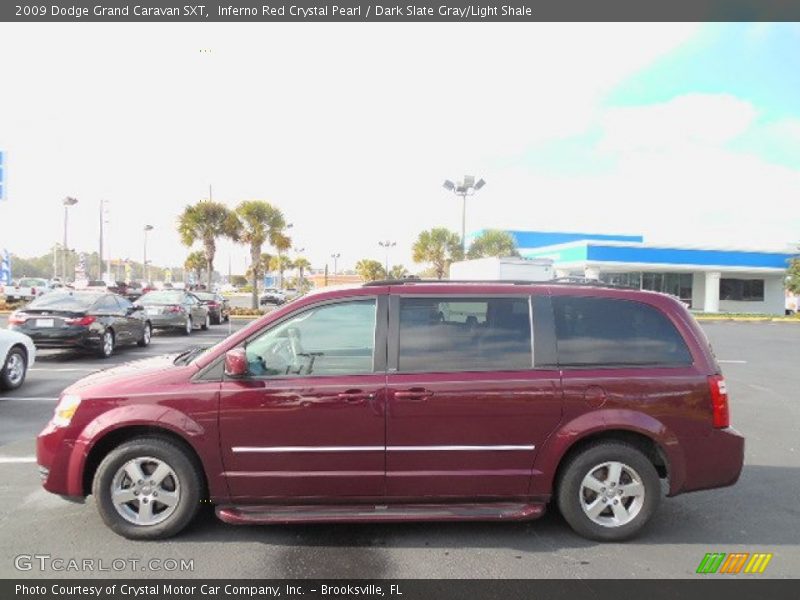 Inferno Red Crystal Pearl / Dark Slate Gray/Light Shale 2009 Dodge Grand Caravan SXT