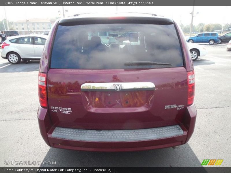 Inferno Red Crystal Pearl / Dark Slate Gray/Light Shale 2009 Dodge Grand Caravan SXT