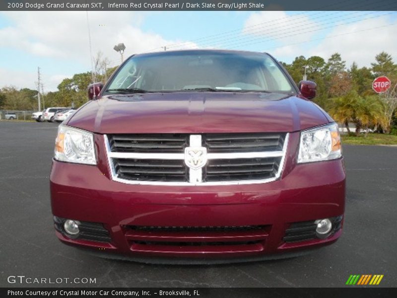 Inferno Red Crystal Pearl / Dark Slate Gray/Light Shale 2009 Dodge Grand Caravan SXT