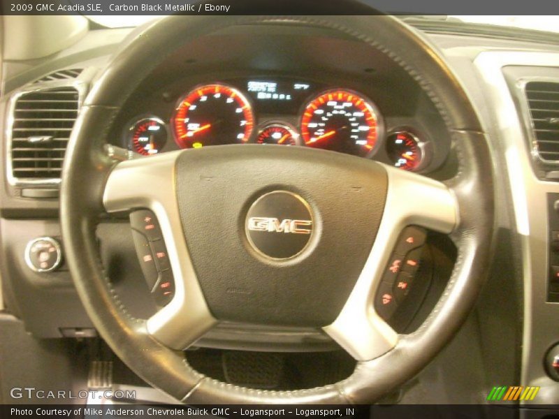 Carbon Black Metallic / Ebony 2009 GMC Acadia SLE