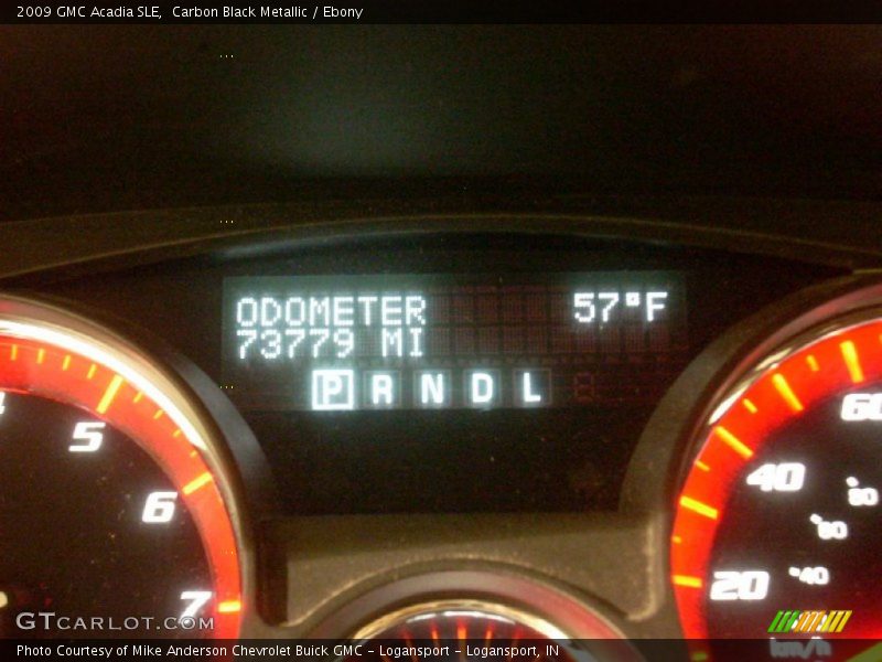 Carbon Black Metallic / Ebony 2009 GMC Acadia SLE