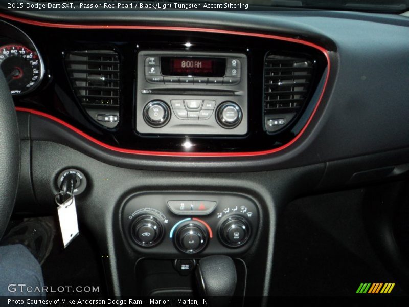 Passion Red Pearl / Black/Light Tungsten Accent Stitching 2015 Dodge Dart SXT