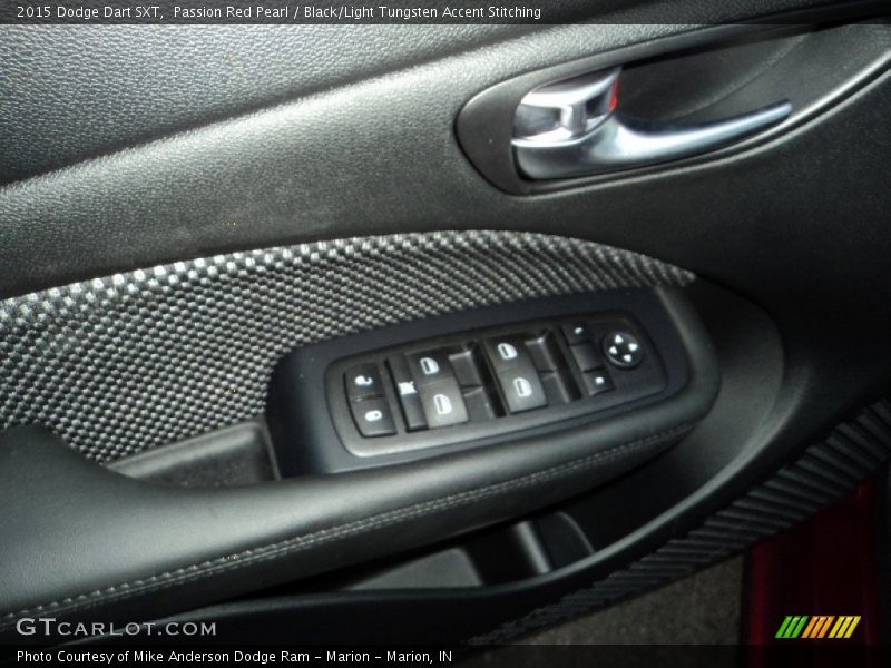 Passion Red Pearl / Black/Light Tungsten Accent Stitching 2015 Dodge Dart SXT