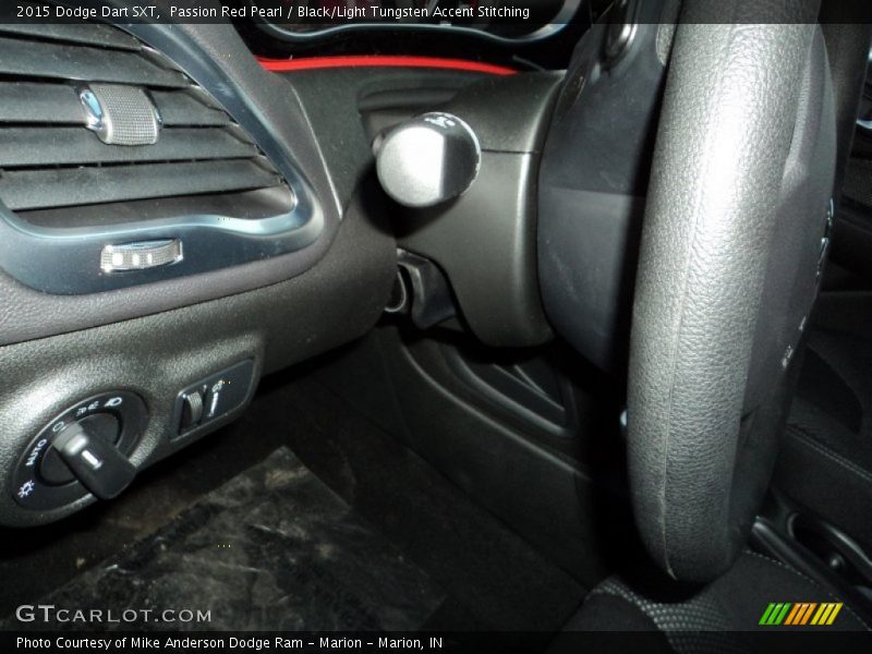 Passion Red Pearl / Black/Light Tungsten Accent Stitching 2015 Dodge Dart SXT