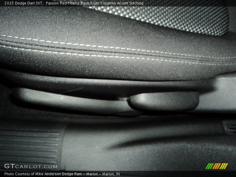 Passion Red Pearl / Black/Light Tungsten Accent Stitching 2015 Dodge Dart SXT