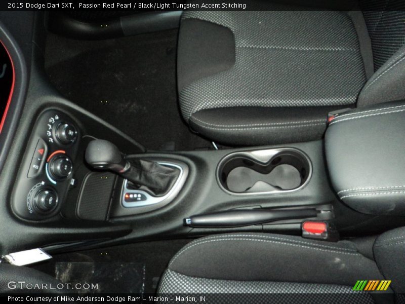 Passion Red Pearl / Black/Light Tungsten Accent Stitching 2015 Dodge Dart SXT