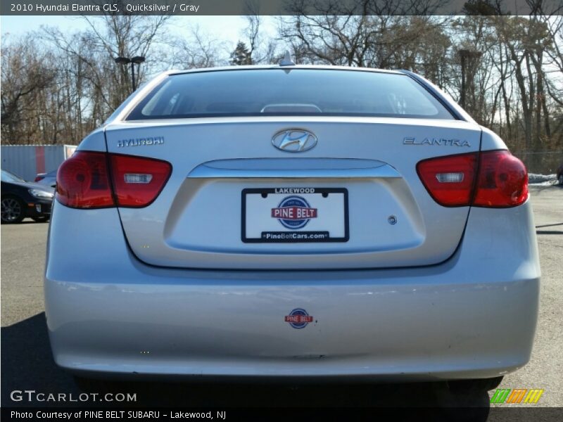 Quicksilver / Gray 2010 Hyundai Elantra GLS