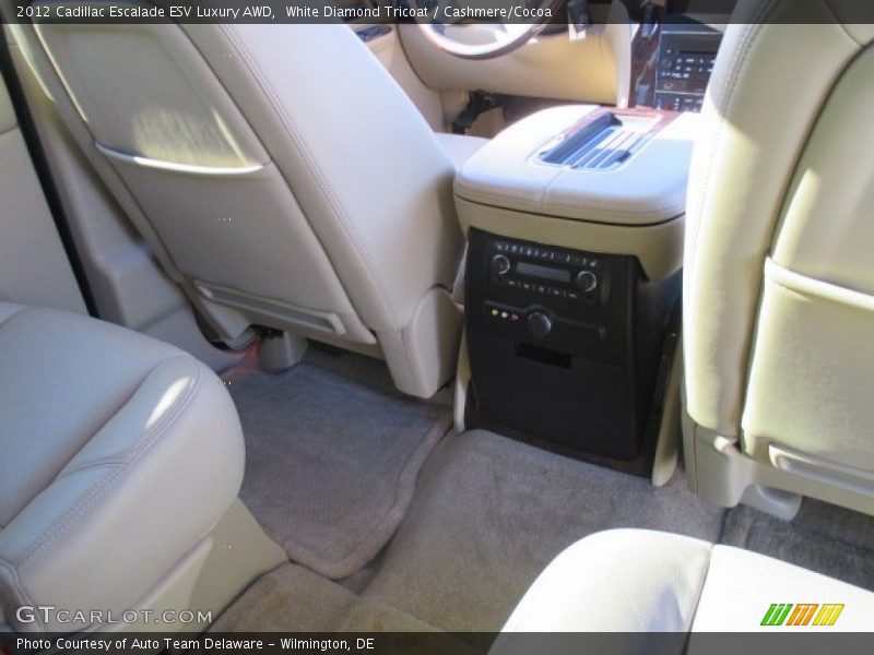 White Diamond Tricoat / Cashmere/Cocoa 2012 Cadillac Escalade ESV Luxury AWD