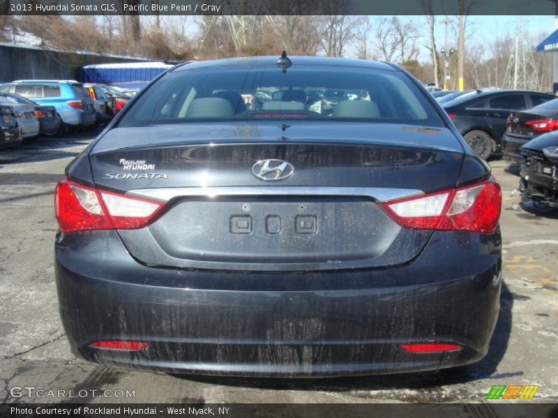 Pacific Blue Pearl / Gray 2013 Hyundai Sonata GLS
