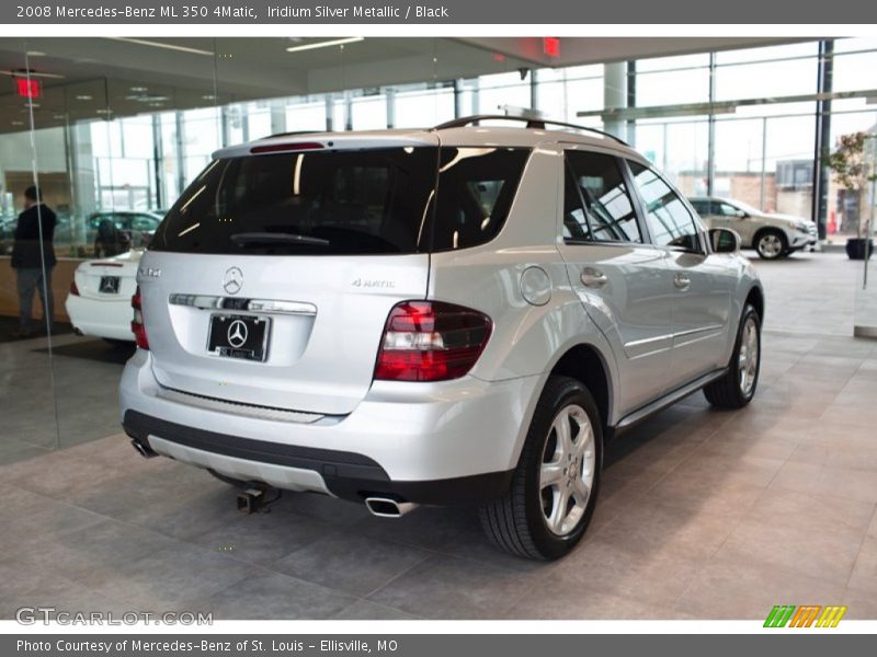 Iridium Silver Metallic / Black 2008 Mercedes-Benz ML 350 4Matic